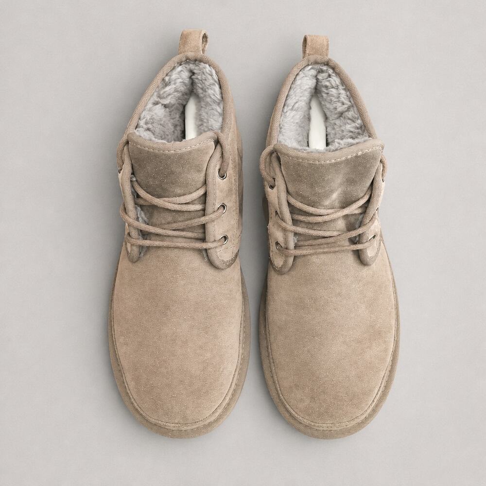 VINTAGE UGG Australia Neumel Suede Chukka Boots Taupe Grey Men's 9.5-10 GUC